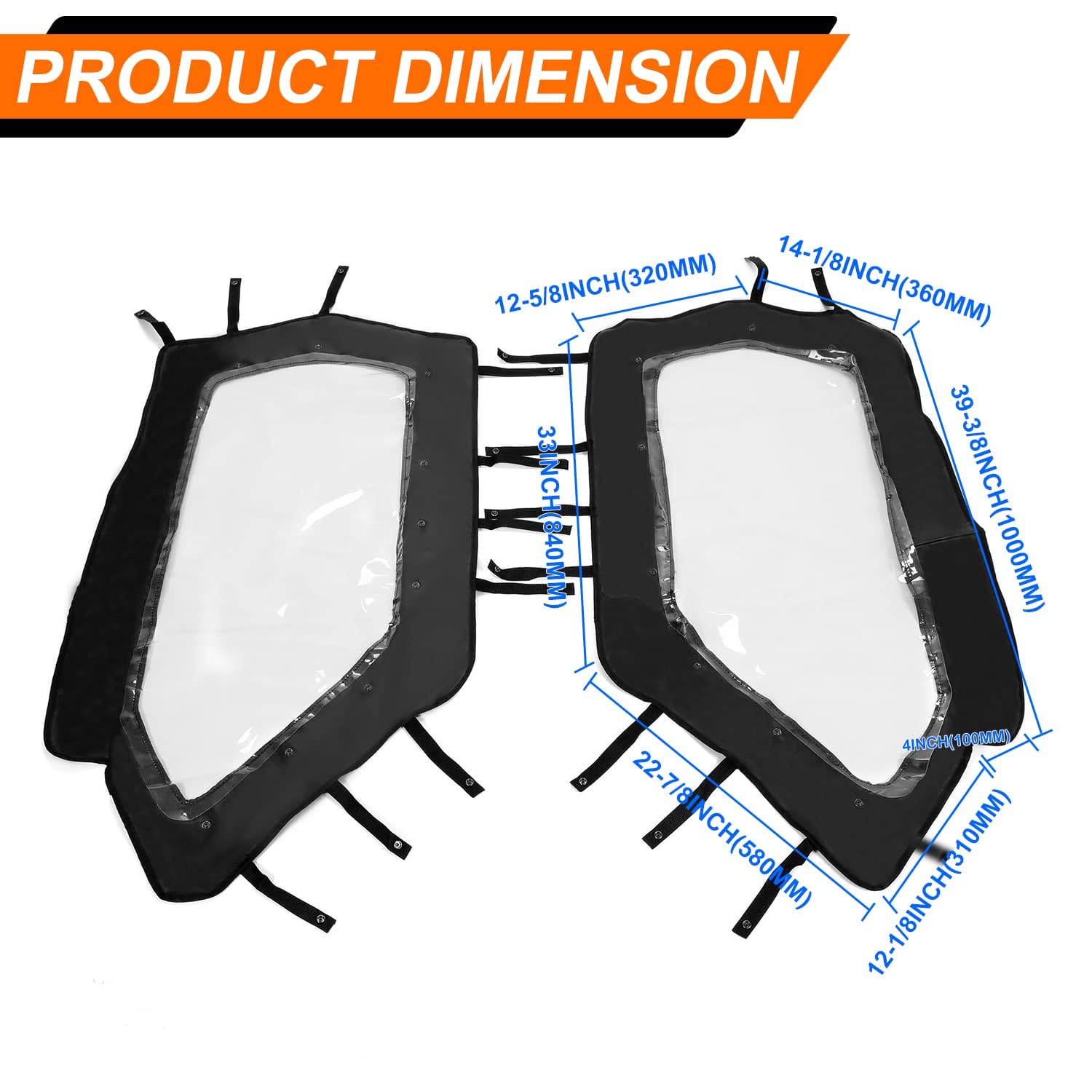 Amazon.com: KUAFU Soft Upper Door Set Compatible with 2020-2024